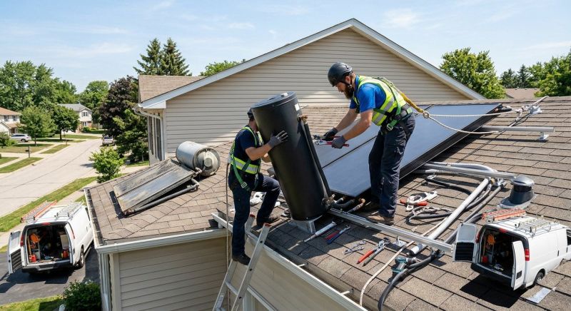 Solar Water Heater Replacement project example